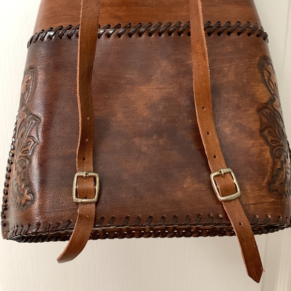 Handmade Genuine Leather Backpack - Picture 9 of 17